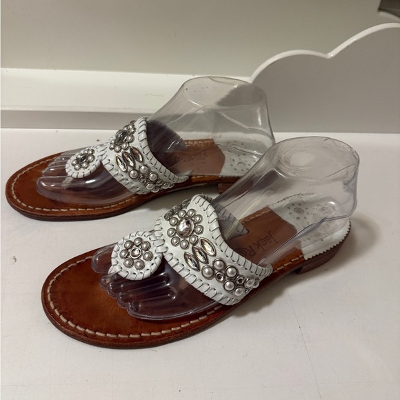 Jack Rogers White and Brown Sandals Beautiful !!
These are truly beautiful coft - Picture 8 of 13